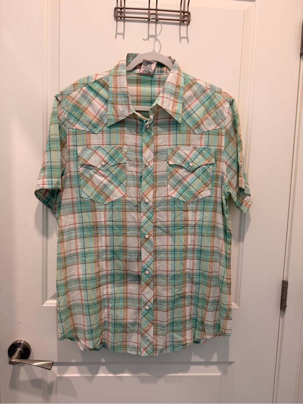 True Religion Brand Jeans
Short Sleeve Western Plaid
Button Up Shirt XXL